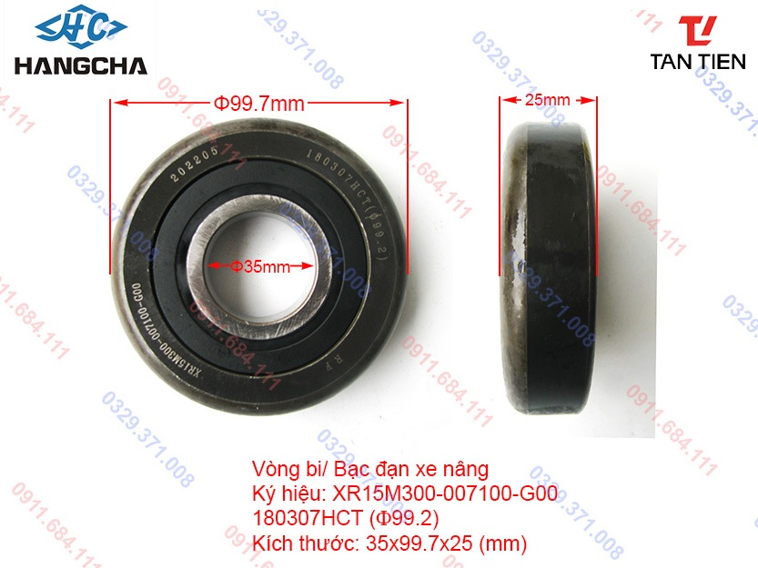 Vòng Bi Xe Nâng HANGCHA XR18M300-303000-000